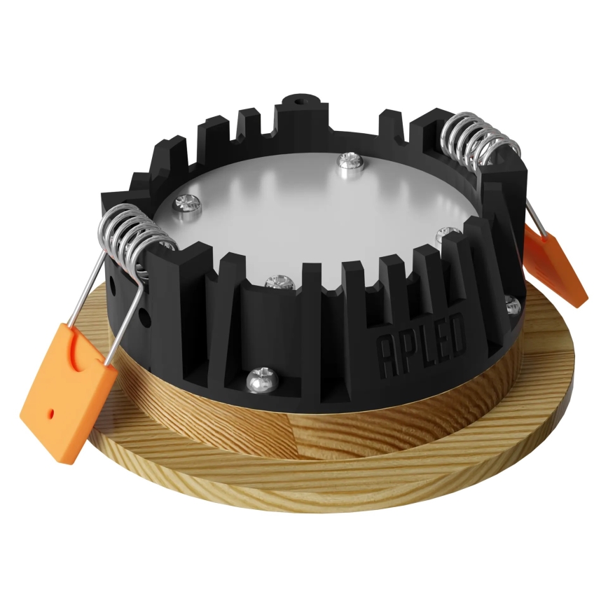 APLED - LED Ugradbena svjetiljka RONDO WOODLINE LED/3W/230V 4000K promjer 9 cm masivna borovina