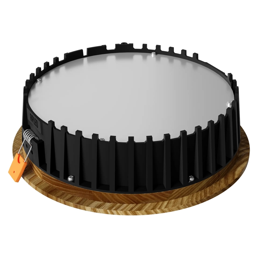 APLED - LED Ugradbena svjetiljka RONDO WOODLINE LED/6W/230V 3000K promjer 15 cm masivni jasen