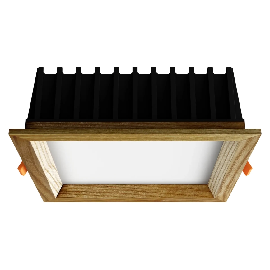APLED - LED Ugradbena svjetiljka SQUARE WOODLINE LED/12W/230V 4000K 17x17 cm masivni jasen