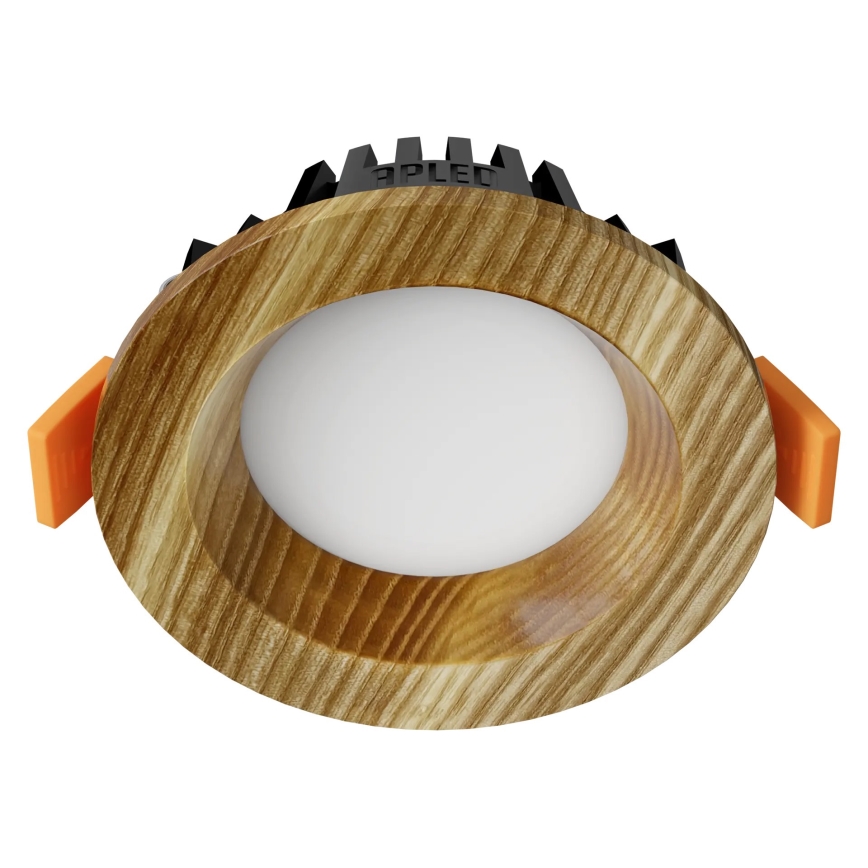 APLED - LED Ugradbena svjetiljka RONDO WOODLINE LED/3W/230V 4000K promjer 9 cm masivni jasen