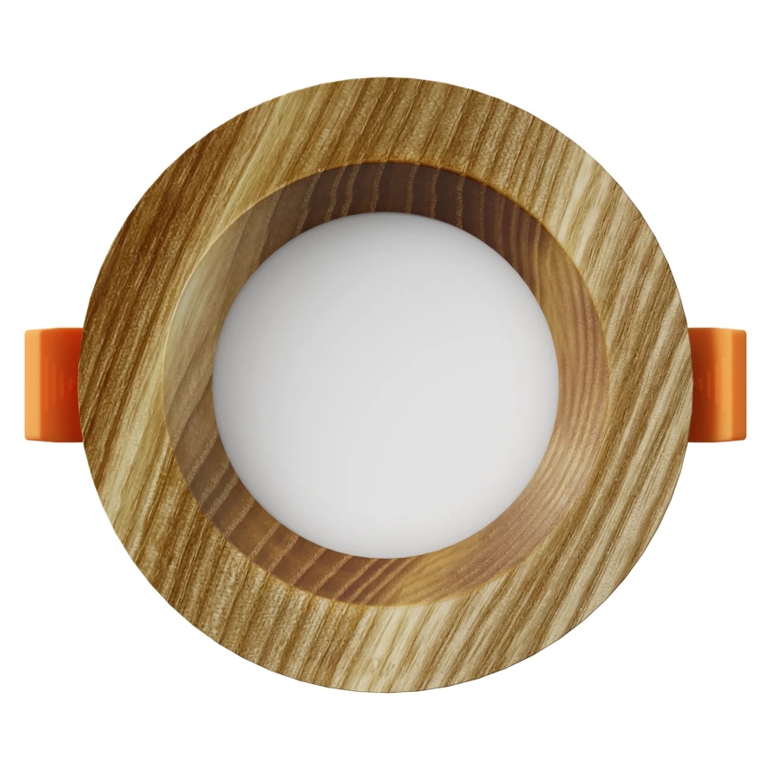 APLED - LED Ugradbena svjetiljka RONDO WOODLINE LED/3W/230V 4000K promjer 9 cm masivni jasen