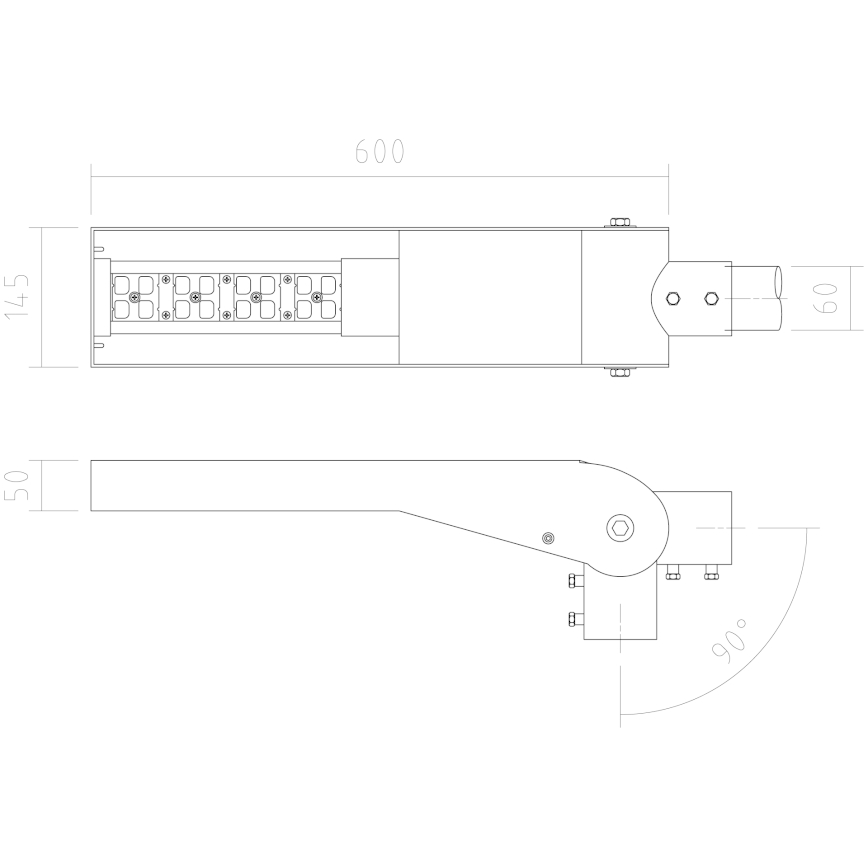 APLED - LED Ulična svjetiljka FLEXIBO PREMIUM LED/19W/90-265V IP65 2700K