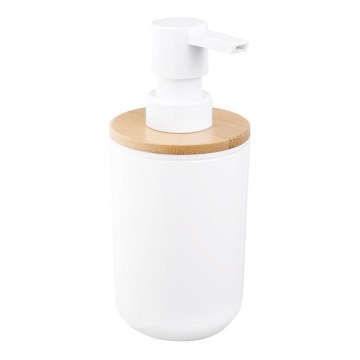 Aqualine - Dozator sapuna SNOW 350 ml bijela/bambus
