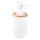 Aqualine - Dozator sapuna SNOW 350 ml bijela/bambus
