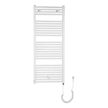 Aqualine - Električni kupaonski radijator DIRECT-E 600W/230V 132 cm bijeli ravni