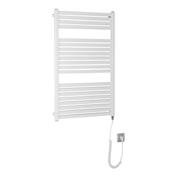 Aqualine - Električni kupaonski radijator TONDI-E 400W/230V 97 cm bijeli ravni