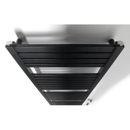 Aqualine - Električni kupaonski radijator TONDI-E 500W 133x45 cm mat crna