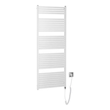 Aqualine - Električni kupaonski radijator TONDI-E 800W/230V 169 cm bijeli ravni