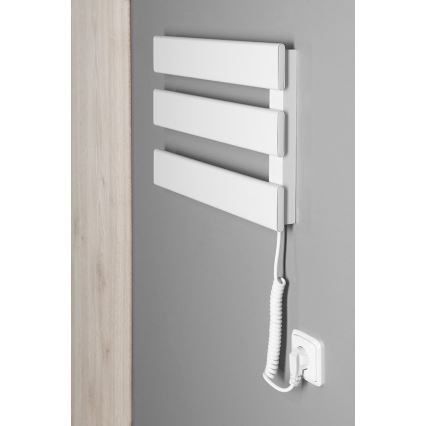 Aqualine - Električno sušilo za ručnike ELVIS 50W/230V 34,2 cm bijela desna