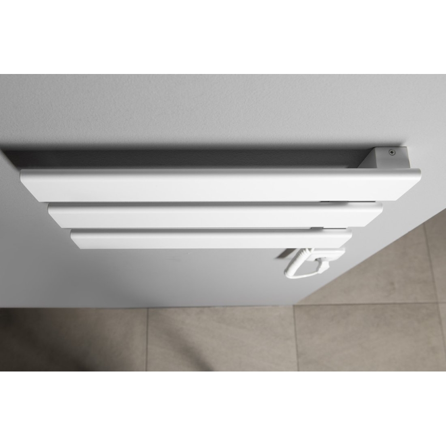 Aqualine - Električno sušilo za ručnike ELVIS 50W/230V 34,2 cm bijela desna