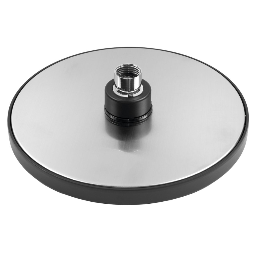 Aqualine - Glava tuša promjera 20 cm mat crna