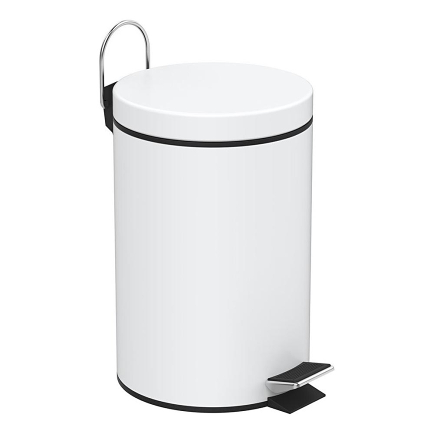 Aqualine - Kanta za smeće SIMPLE LINE 3 l mat bijela