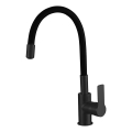 Aqualine - Kuhinjska miješalica s fleksibilnim vratom LORE mat crna