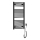Aqualine - Kupaonski električni radijator DIRECT-E 300W/230V 96 cm mat crna ravni