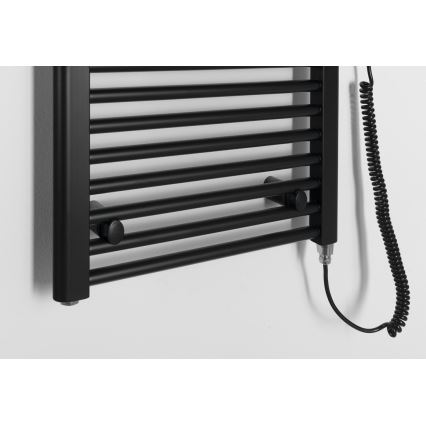 Aqualine - Kupaonski električni radijator DIRECT-E 400W/230V 132 cm mat crna ravni