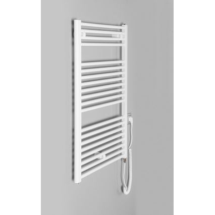 Aqualine - Kupaonski električni radijator DIRECT-E 400W/230V 96 cm bijela ravni