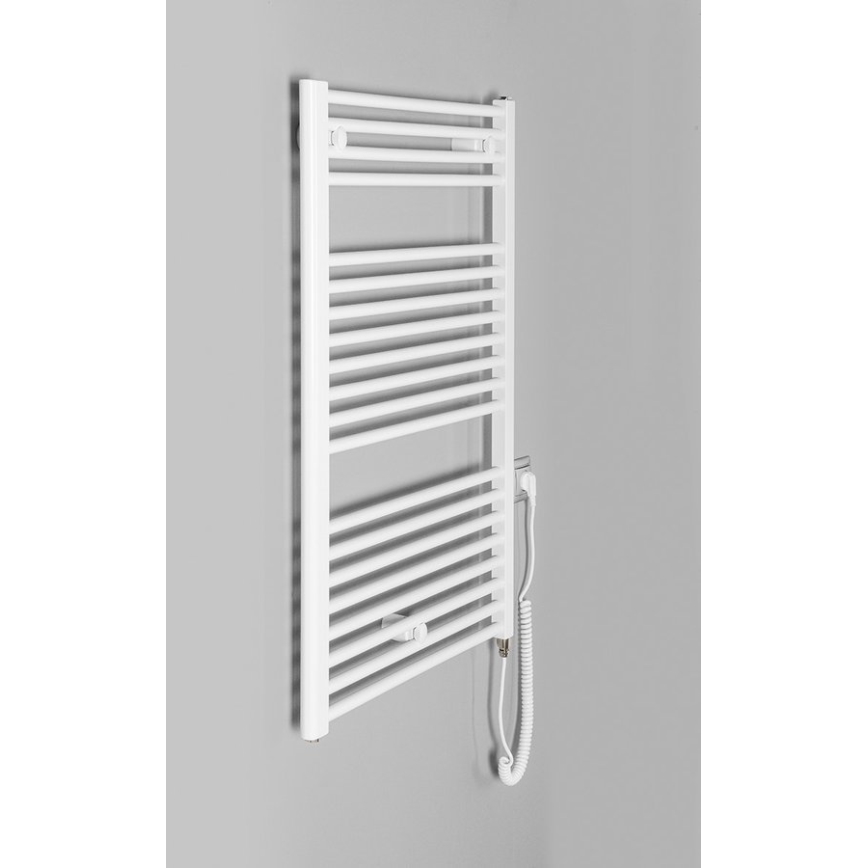 Aqualine - Kupaonski električni radijator DIRECT-E 400W/230V 96 cm bijela ravni