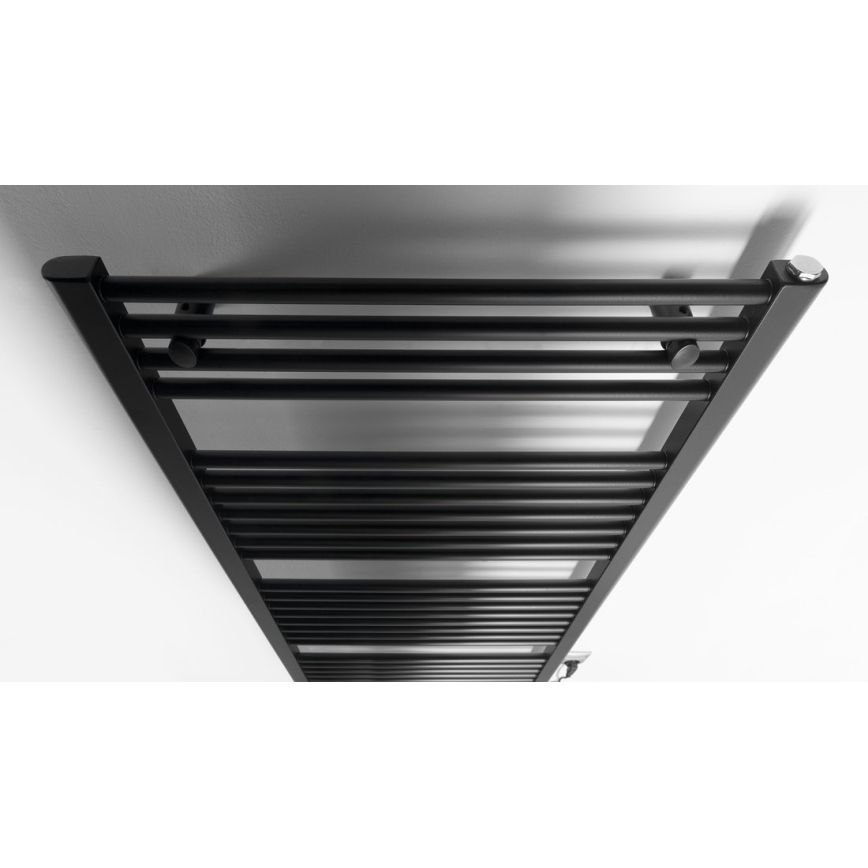 Aqualine - Kupaonski električni radijator DIRECT-E 600W/230V 132 cm mat crna ravni