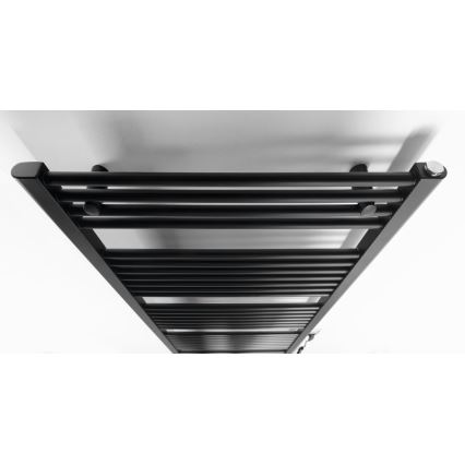 Aqualine - Kupaonski električni radijator DIRECT-E 800W/230V 168 cm mat crna ravni