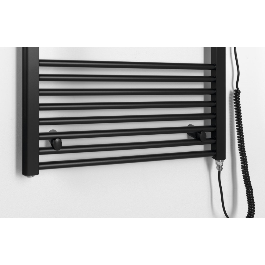 Aqualine - Kupaonski električni radijator DIRECT-E 800W/230V 168 cm mat crna ravni