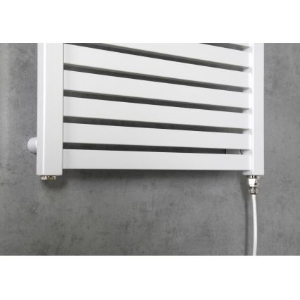 Aqualine - Kupaonski električni radijator TONDI-E 300W/230V 97 cm bijela ravni