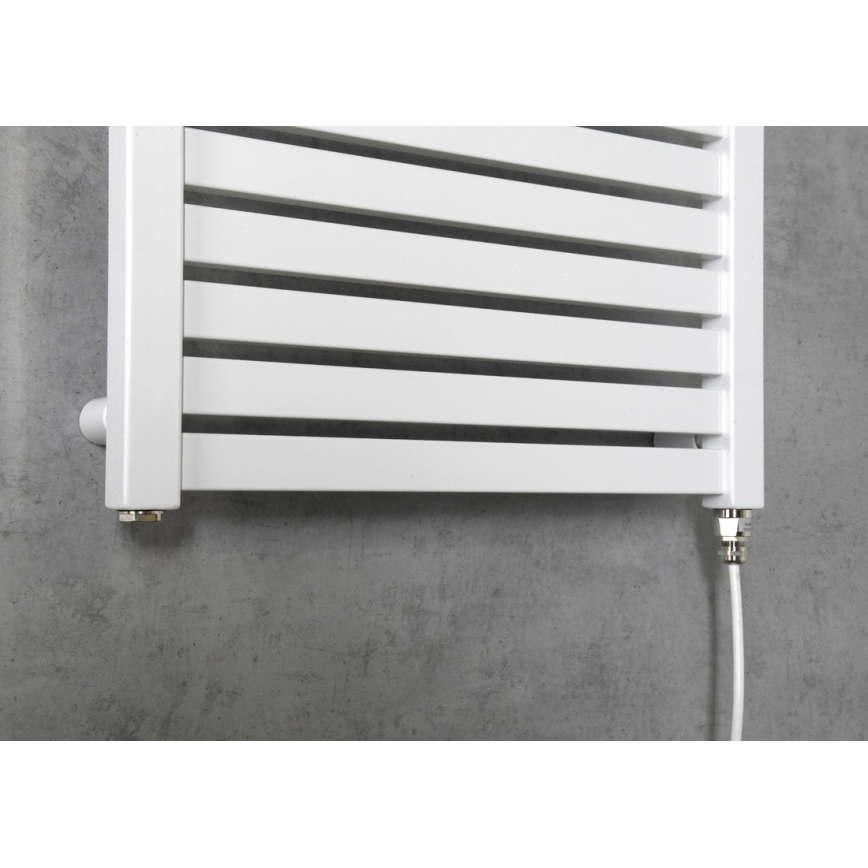 Aqualine - Kupaonski električni radijator TONDI-E 300W/230V 97 cm bijela ravni