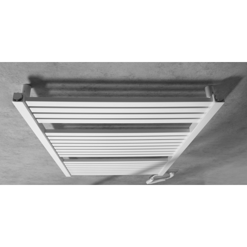 Aqualine - Kupaonski električni radijator TONDI-E 400W/230V 97 cm bijela ravni