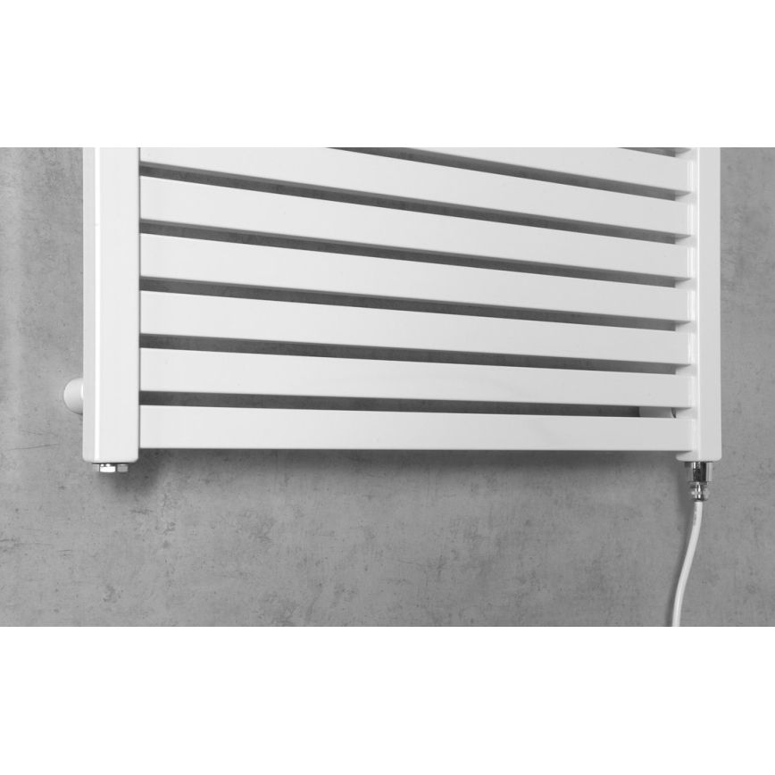 Aqualine - Kupaonski električni radijator TONDI-E 400W/230V 97 cm bijela ravni