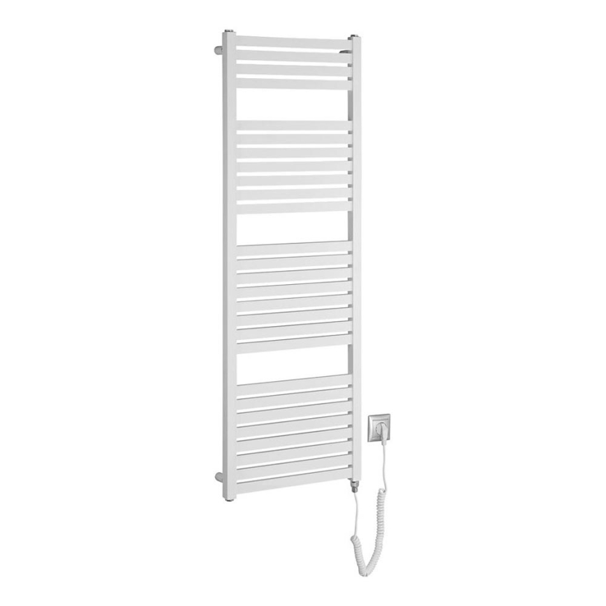 Aqualine - Kupaonski električni radijator TONDI-E 500W/230V 133 cm bijela ravni