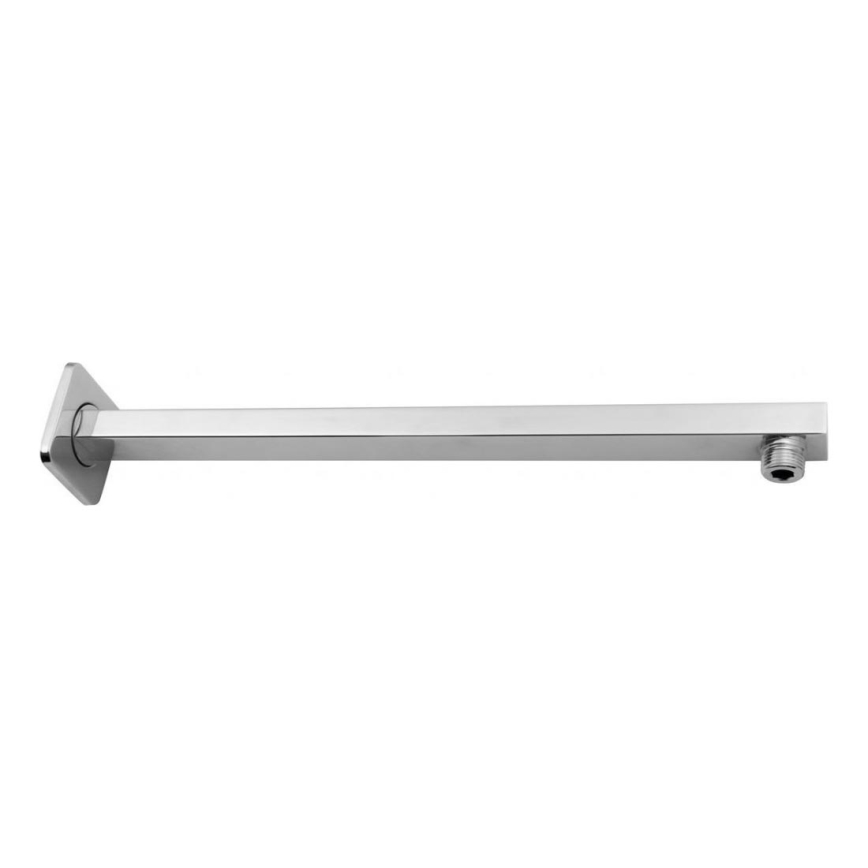Aqualine - Nosač za tuš ružu uglato 40,4 cm sjajni krom