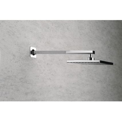 Aqualine - Nosač za tuš ružu uglato 40,4 cm sjajni krom