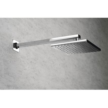 Aqualine - Nosač za tuš ružu uglato 40,4 cm sjajni krom
