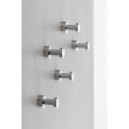 Aqualine - SET 5x Zidna kuka SAMBA sjajni krom