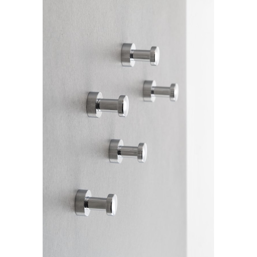 Aqualine - SET 5x Zidna kuka SAMBA sjajni krom
