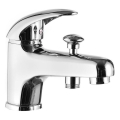 Aqualine - Slavina za umivaonik s preusmjerivačem KASIOPEA 17 cm sjajni krom
