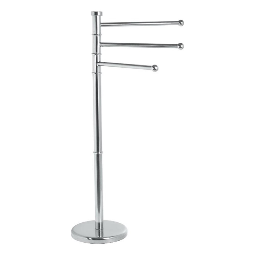 Aqualine - Stalak s držačem ručnika SAMBA 85,5 cm nehrđajući/sjajni krom