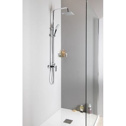Aqualine - Tuš set s baterijom FACTOR sjajni krom
