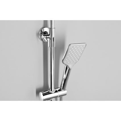Aqualine - Tuš set s baterijom FACTOR sjajni krom