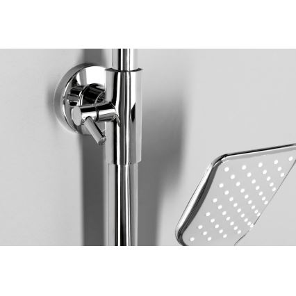 Aqualine - Tuš set s baterijom FACTOR sjajni krom