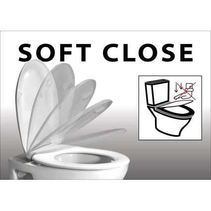 Aqualine - WC daska SOFIA SoftClose bijela