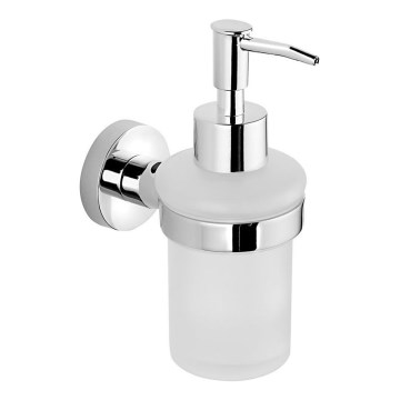 Aqualine - Zidni dozator sapuna SAMBA 150 ml mliječno staklo/sjajni krom