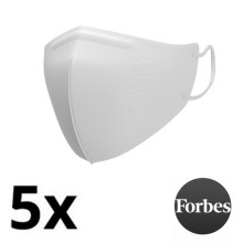 ÄR Antiviral maska - Big Logo L - ViralOff® 99% - učinkovitija od FFP2 bijela 5kom