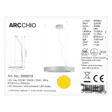 Arcchio - LED Luster na sajli PIETRO 2xLED/45W/230V