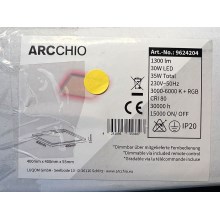 Arcchio - LED RGBW Prigušiva stropna svjetiljka BRENDA LED/30W/230V + daljinski upravljač
