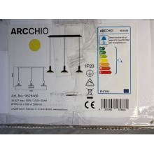 Arcchio - Luster na sajli JAIKA 3xE27/60W/230V