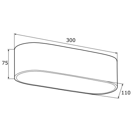 Argon 0903 - Stropna svjetiljka TONI 2xE27/15W/230V crna