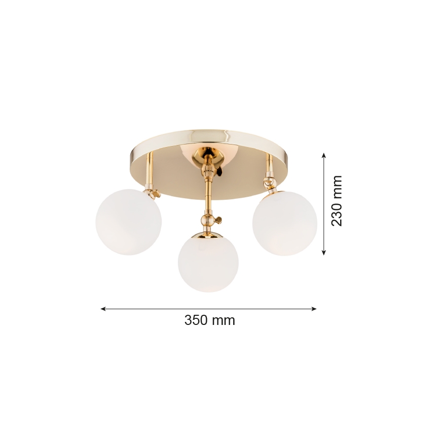 Argon 1435 - Nadgradni luster za kupaonicu LATINA 3xE14/40W/230V IP44