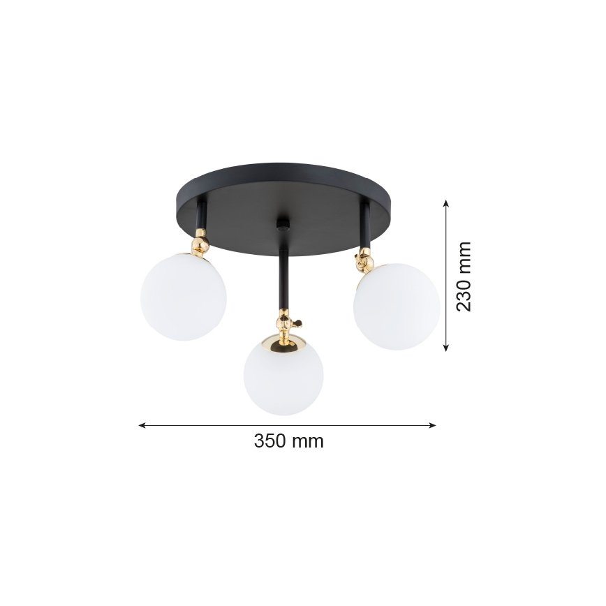 Argon 1436 - Nadgradni luster za kupaonicu LATINA 3xE14/40W/230V IP44