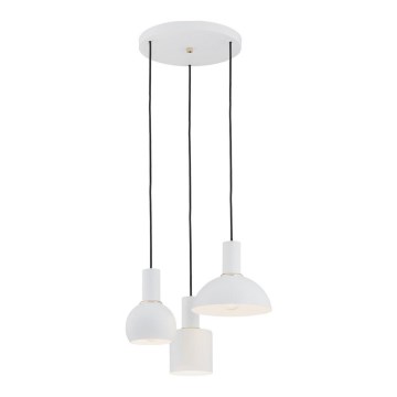 Argon 1468 - Luster na sajli SINES 3xE27/15W/230V bijela