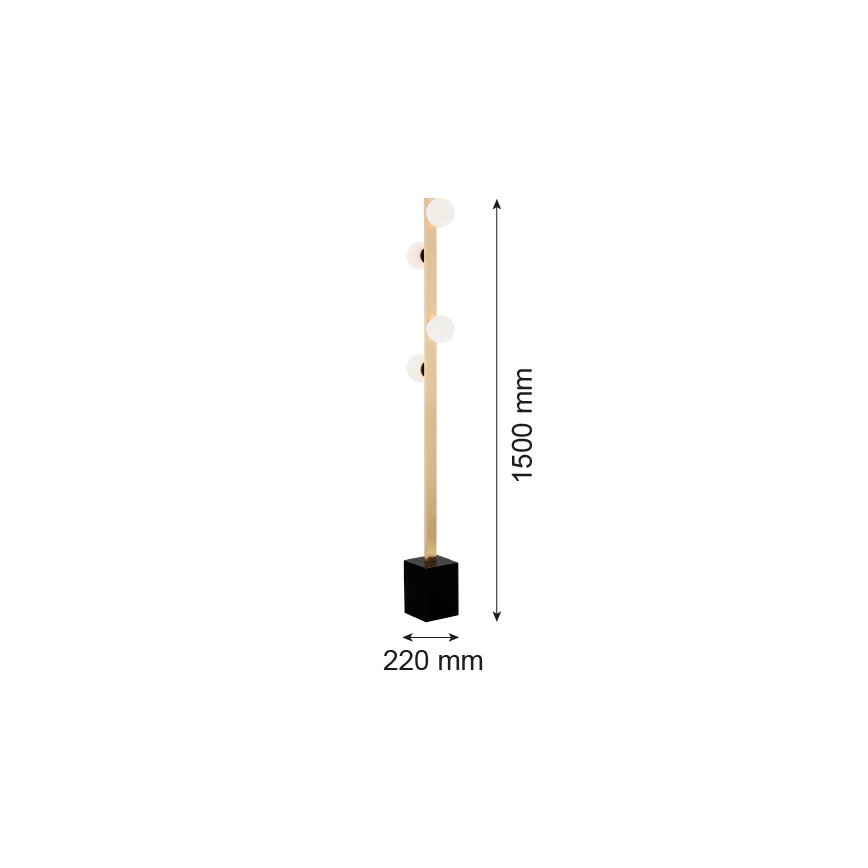 Argon 1738 - Podna lampa FREEMONT 4xG9/5W/230V
